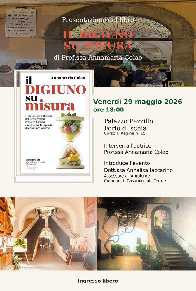 A FORIO LA PRESENTAZIONE DEL LIBRO “IL DIGIUNO SU MISURA”