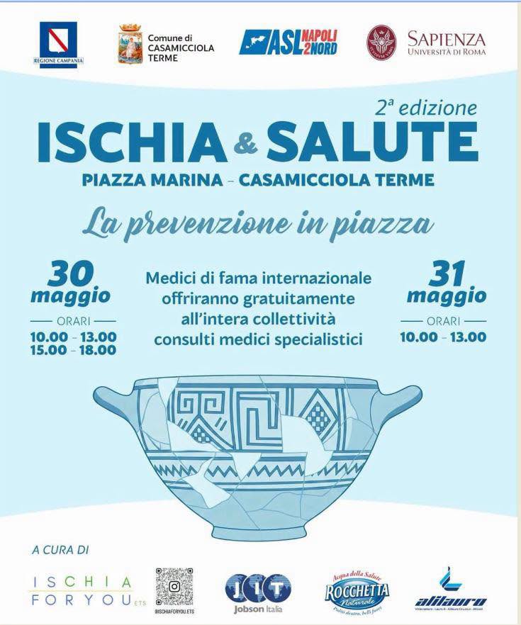 “ISCHIA & SALUTE”, TORNA LA PREVENZIONE IN PIAZZA A CASAMICCIOLA TERME: ECCO TUTTE LE PRESTAZIONI GRATUITE