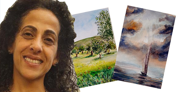 MOSTRA PERSONALE DELL’ARTISTA RANIA ANDON “TRA TERRA E MARE” PRESSO L’ACCADEMIA MUSICALE “NOTE SUL MARE”