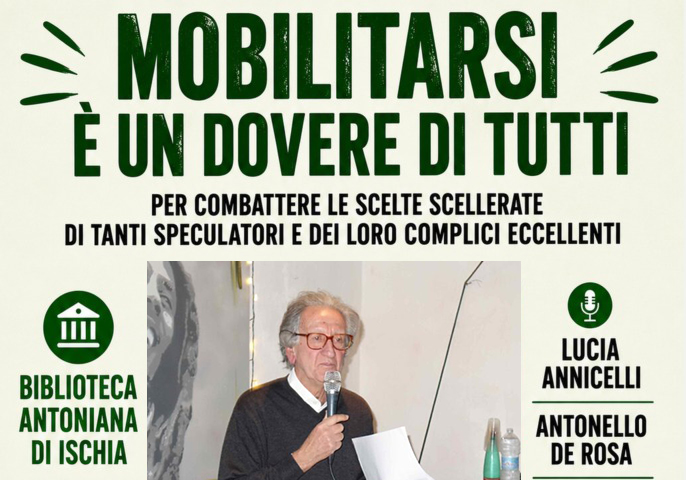 FRONTE UNITO PER L’AMBIENTALISMO SULL’ISOLA D’ISCHIA PRESENTA IL LIBRO DI NICOLA LAMONICA