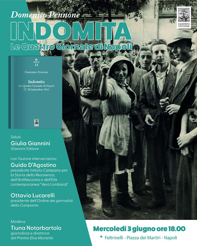 PRESENTAZIONE ALLA FELTRINELLI DEL NUOVO SAGGIO SULLE QUATTRO GIORNATE. 3 GIUGNO ORE 18 A PIAZZA DEI MARTIRI