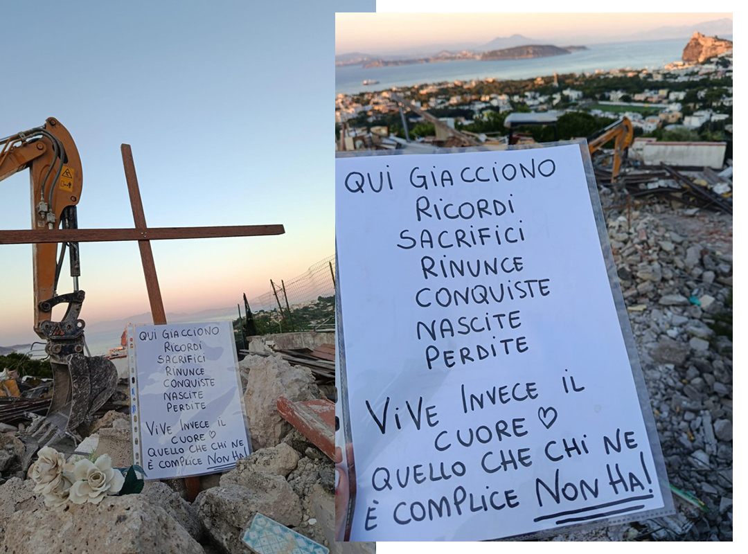ISCHIA, ABBATTUTA LA CASA DI MARIAGRAZIA: “STO MALE, NON HO PIÙ LACRIME DA VERSARE” (video)