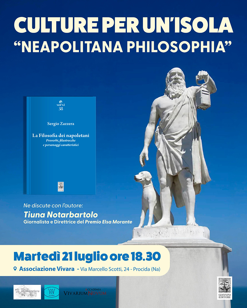 LA FILOSOFIA DEI NAPOLETANI, A PROCIDA L’ATTESISSIMA PRESENTAZIONE DI SERGIO ZAZZERA
