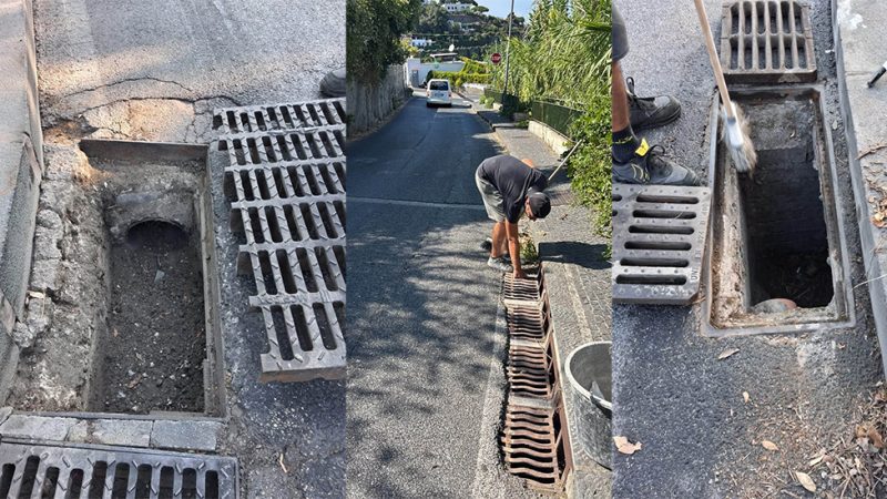 ISCHIA SI PRENDE CURA DEL SUO TERRITORIO: PROSEGUE LA PULIZIA DELLE CADITOIE