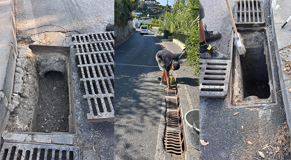 ISCHIA SI PRENDE CURA DEL SUO TERRITORIO: PROSEGUE LA PULIZIA DELLE CADITOIE