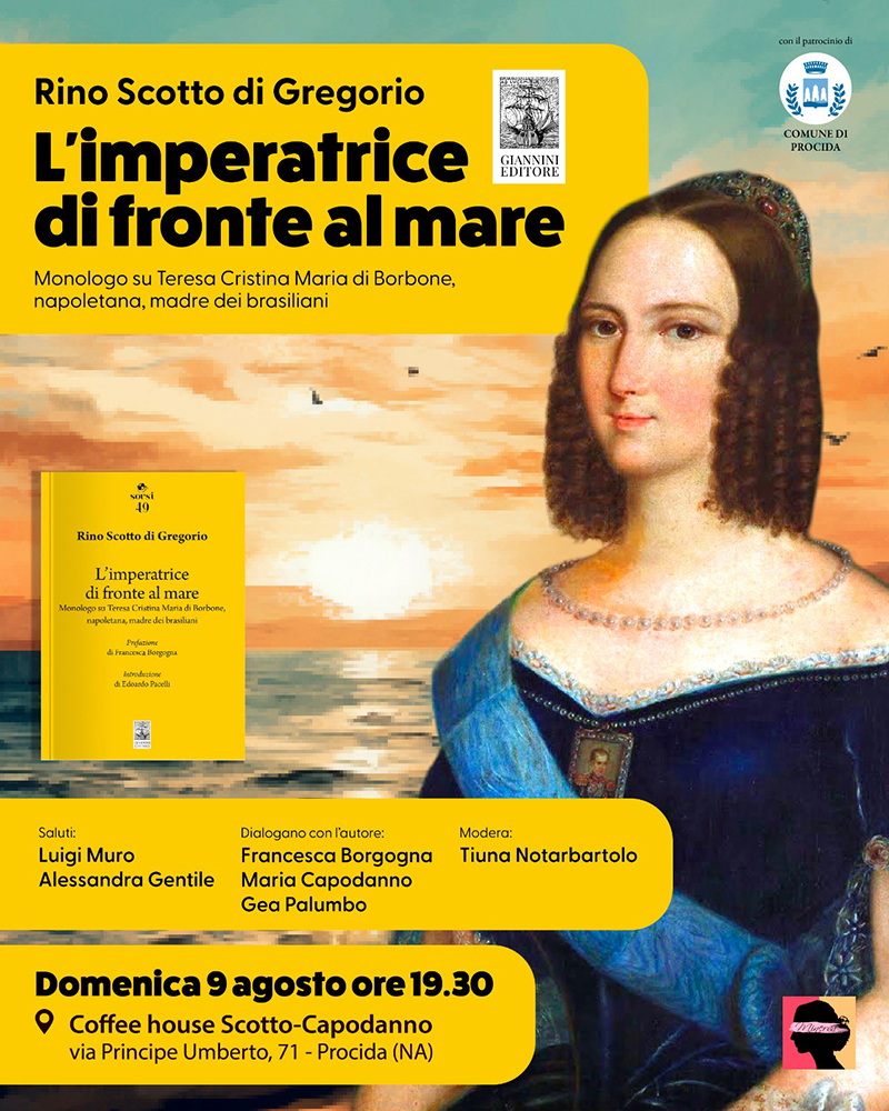 “L’IMPERATRICE DI FRONTE AL MARE”: IL NUOVO LIBRO DI RINO SCOTTO DI GREGORIO SI PRESENTA A PROCIDA