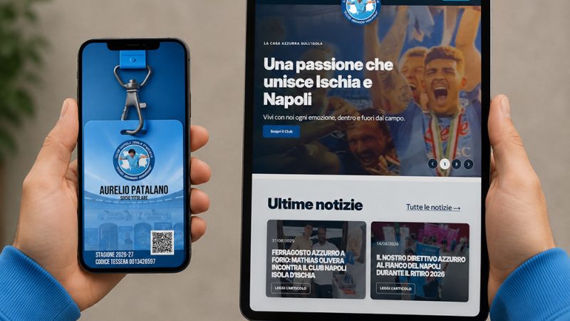 INNOVAZIONE AL SERVIZIO DEI SOCI: IL CLUB NAPOLI ISOLA D’ISCHIA INAUGURA UNA NUOVA ERA DIGITALE