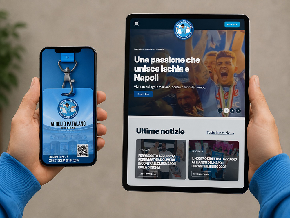 INNOVAZIONE AL SERVIZIO DEI SOCI: IL CLUB NAPOLI ISOLA D’ISCHIA INAUGURA UNA NUOVA ERA DIGITALE
