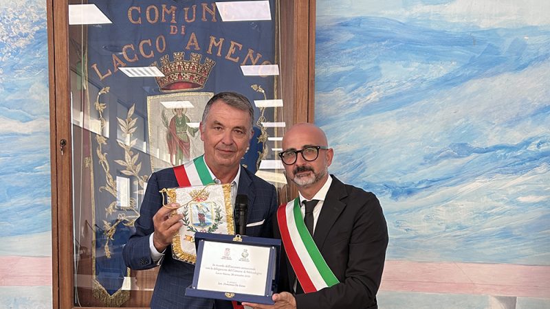 LACCO AMENO INCONTRA MELENDUGNO, COMUNE DEL SALENTO: NUOVE RELAZIONI TRA TERRITORI, NEL SEGNO DI UN POSSIBILE GEMELLAGGIO